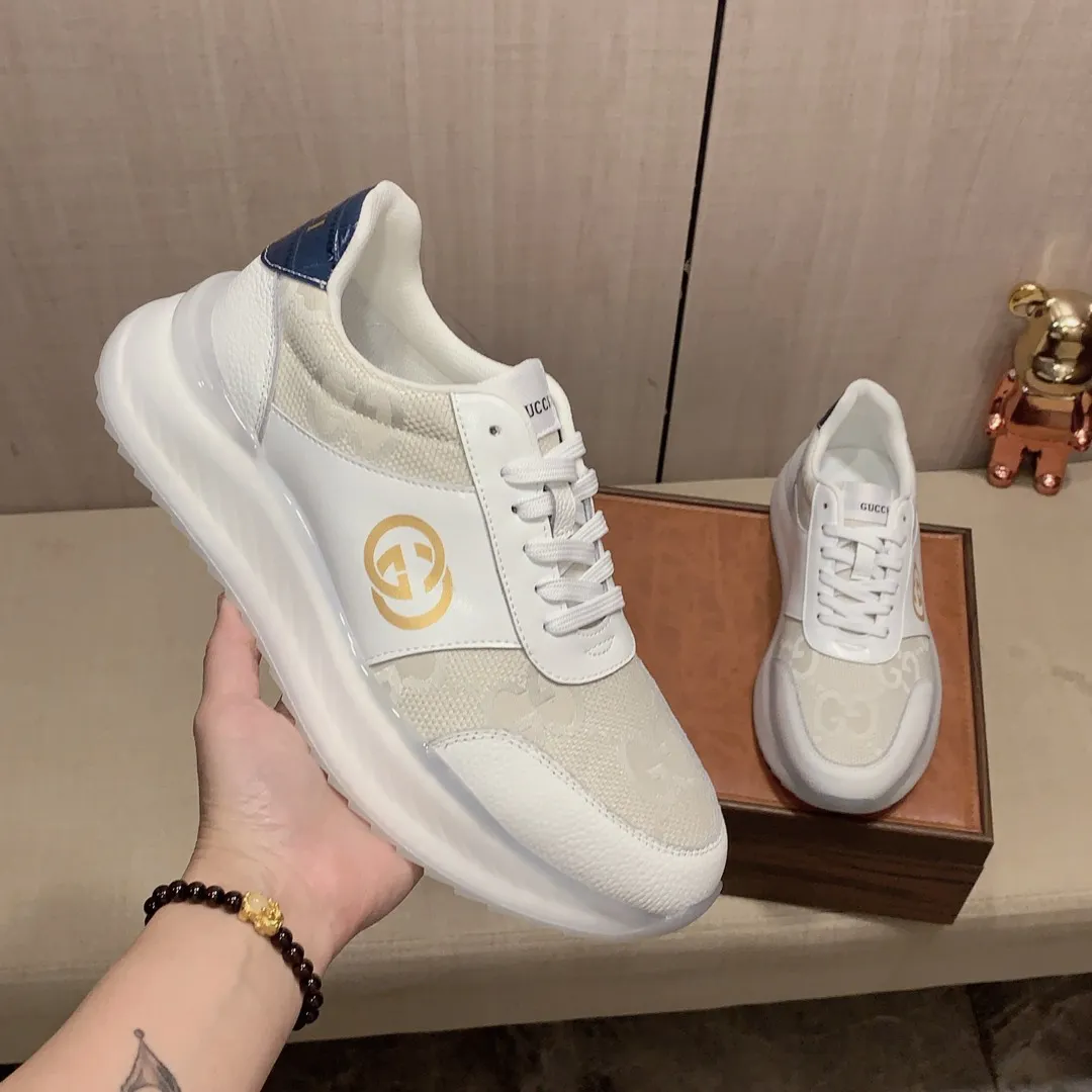 Men's men's shoes💰460💰💰🎩🎩[Lightning][Lightning] "Gucci*" The latest and most popular casual sports shoes, top brand [seduce] luxury~purchase, top~quality. [Strong] The upper is made of imported breathable cowhide with material ➕ breathable sheepskin feet (•) and fine workmanship. The original stylish and stylish soft rubber wear-resistant and non-slip outsole is light and comfortable on the feet. The real thing looks better when taken in real life. 413: code: 38-44, can be customized 45